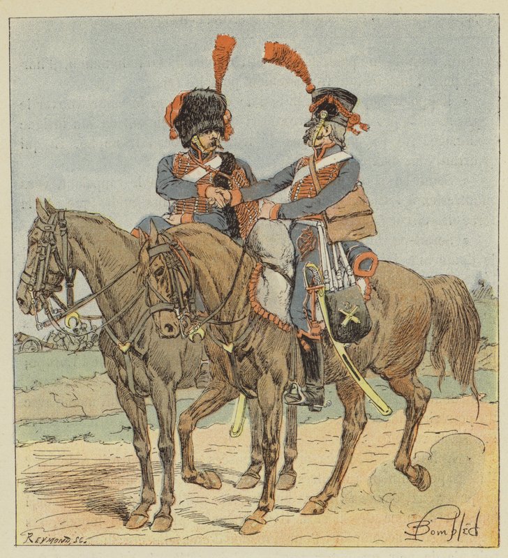 Artilharia a Cavalo da Guarda e a Linha de after Louis Charles Bombled