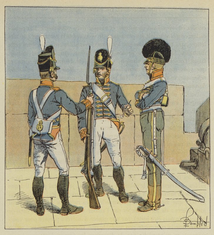 Artilharia Inglesa, A Pé, A Cavalo de after Louis Charles Bombled