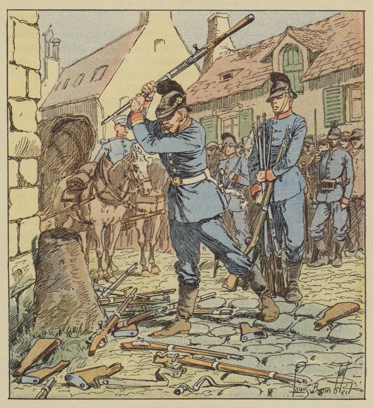 No subúrbio de Aydes, um NCO da Baviera quebra a caça de after Louis Charles Bombled