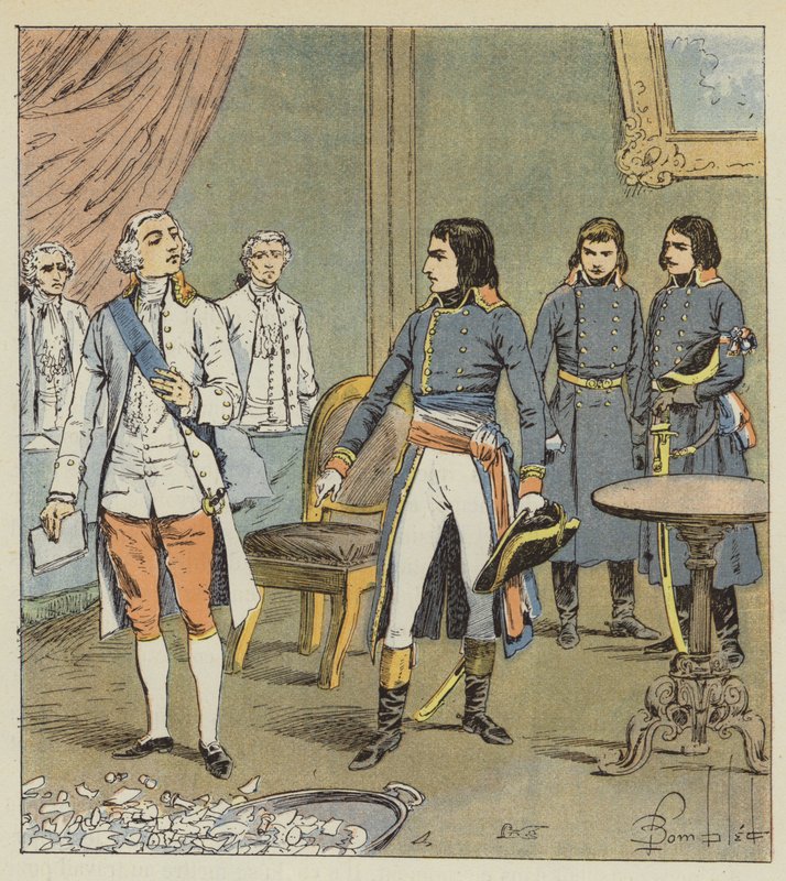 Bonaparte e o conde de Cobentzel de after Louis Charles Bombled