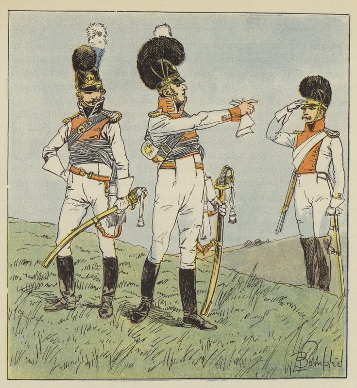 Coronel dos Cavaleiros da Luz, Oficial da Baviera, Coronel dos Dragões de after Louis Charles Bombled
