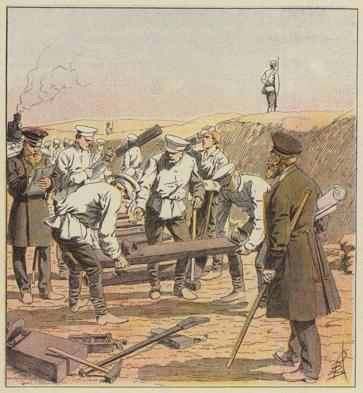 Construção do transiberiano de after Louis Charles Bombled