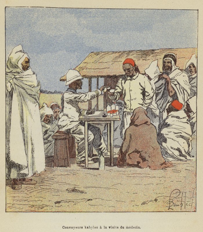 Kabyle Conveyors visitam o médico de after Louis Charles Bombled