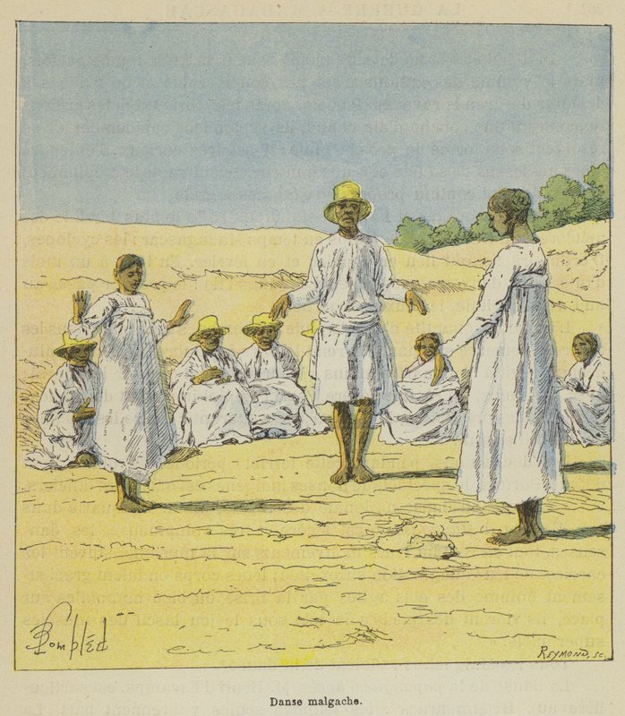 Dança malgaxe de after Louis Charles Bombled