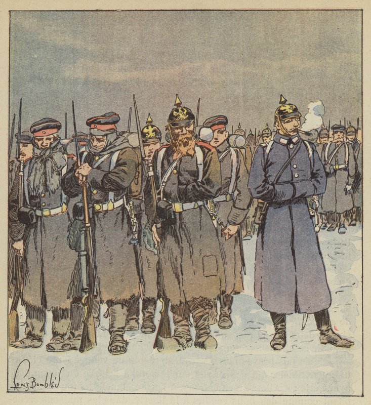 Morte de algumas tropas prussianas de after Louis Charles Bombled