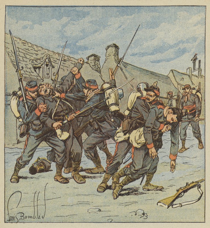 Episódio do lenlevement de Faverolles de after Louis Charles Bombled