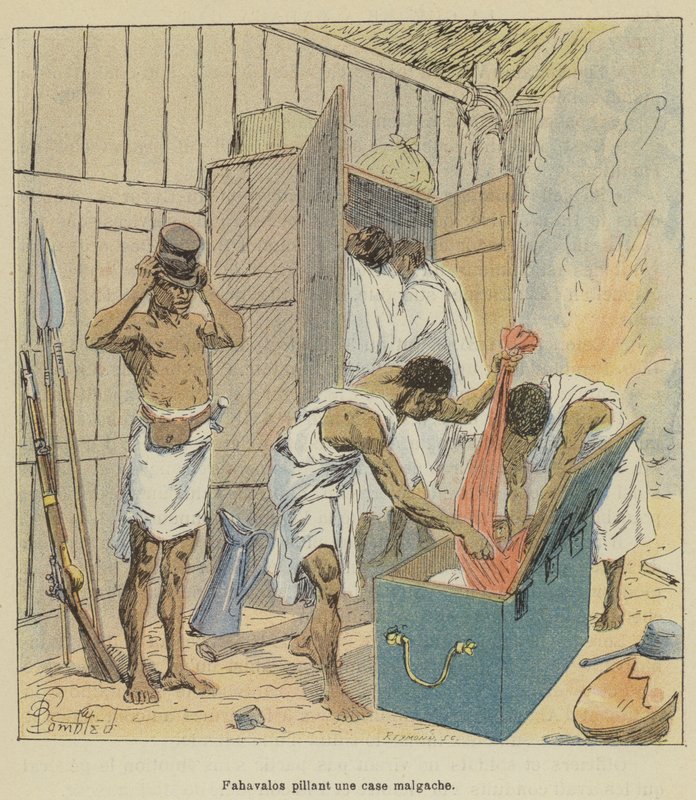 Pílula de envelope um malgache de after Louis Charles Bombled