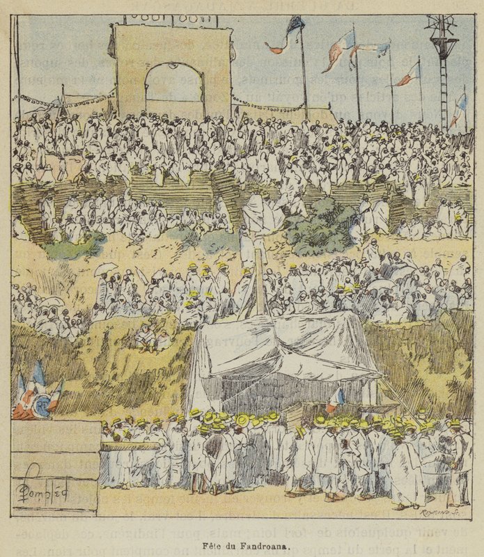 Fete du Fandroana de after Louis Charles Bombled