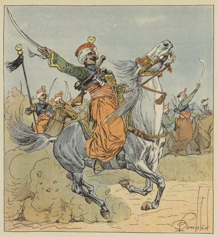 Guarda Imperial, Mameluck, Squadron Attaches ao Regimento de Caçadores de Cavalos de after Louis Charles Bombled