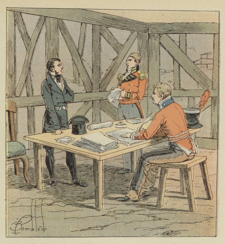Hudson-Lowe questiona casos de after Louis Charles Bombled