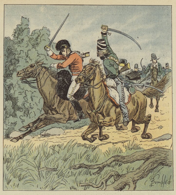 Ele foi espancado muito contra o nosso em Flandres, ele levou as marcas de after Louis Charles Bombled