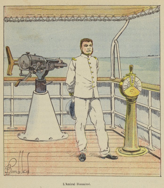 LAmiral Bienaime de after Louis Charles Bombled