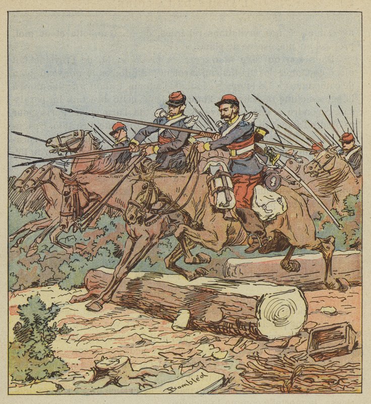 A carga de Montbarrois de after Louis Charles Bombled