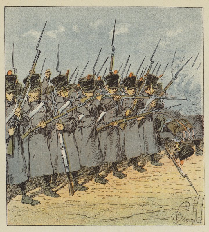 A brava juventude que ele comanda ao máximo a todos de after Louis Charles Bombled