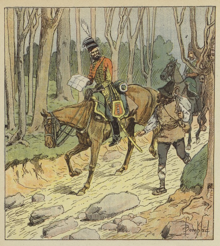 O general Stengel era um excelente oficial de hussardos de after Louis Charles Bombled