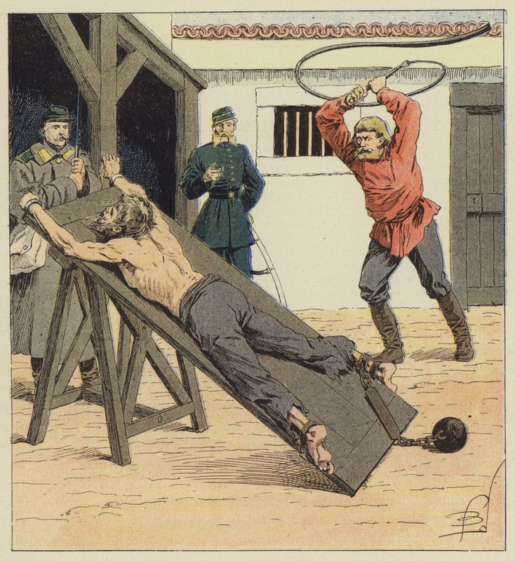 O knout de after Louis Charles Bombled