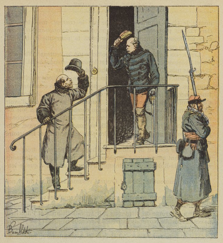 O Príncipe de Joinville e o General des Pallieres de after Louis Charles Bombled