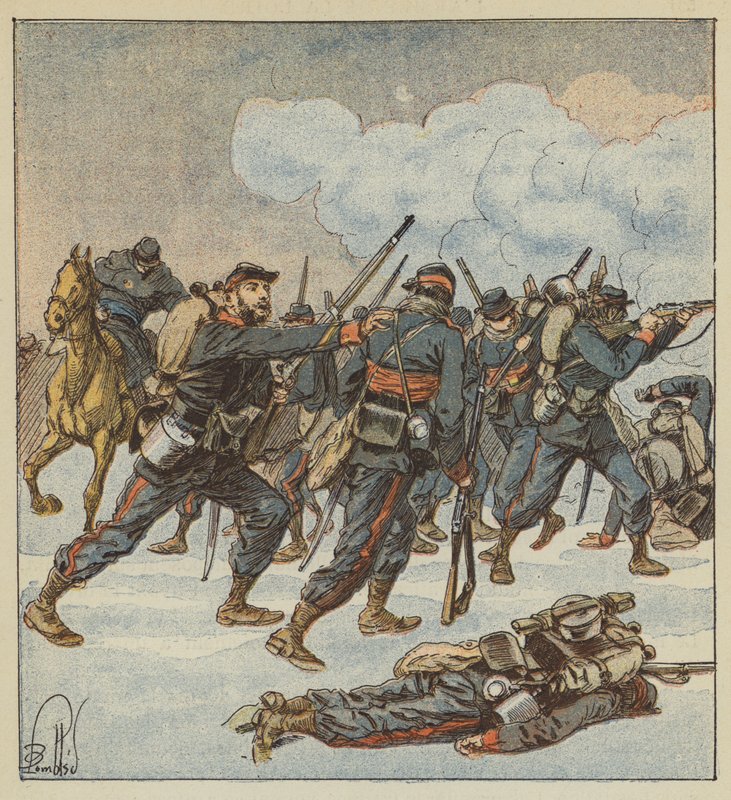 Sargento Ramus, celular de Isere, na luta de 7 de dezembro de after Louis Charles Bombled