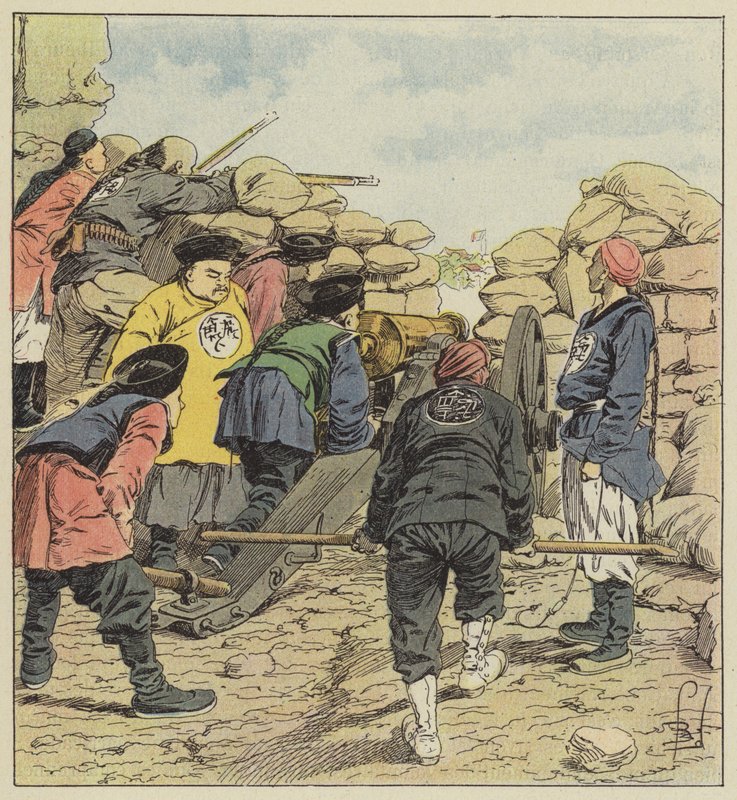 Legiões de bombardeios chineses de after Louis Charles Bombled