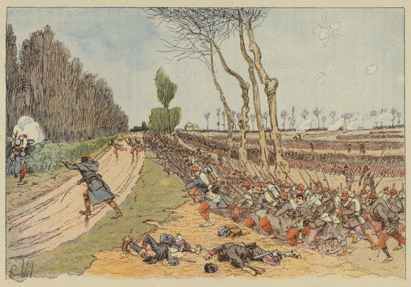 Os franceses levam embora o parque de Coulmiers de after Louis Charles Bombled