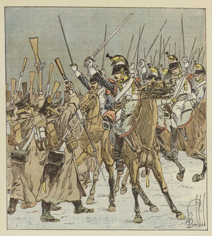 Os couraçados de Doumerc fazem 1.800 prisioneiros russos de after Louis Charles Bombled