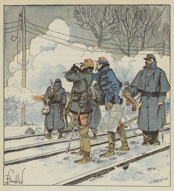 As metralhadoras do general Tripart de after Louis Charles Bombled