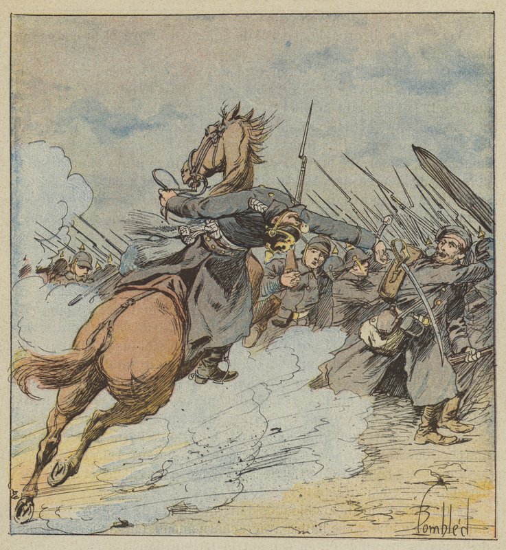 Morte do Coronel Kontski de after Louis Charles Bombled