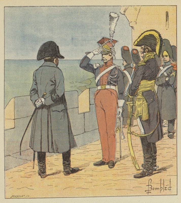 Napoleão recebe Pioutowski na ilha de Elba de after Louis Charles Bombled