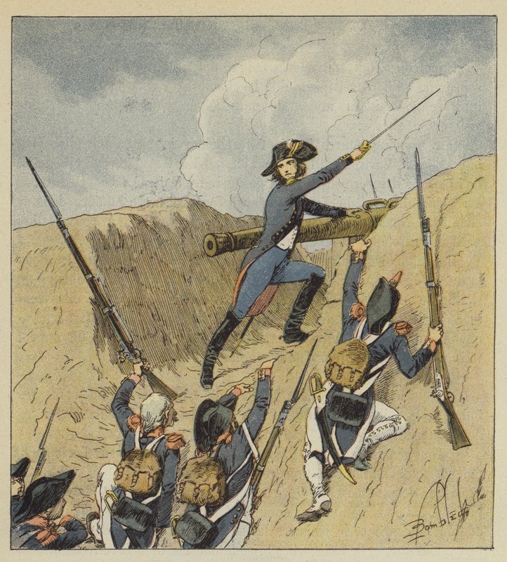 Napoleon selance mal fora da infância e seus primeiros passos brilham uma pura glória de after Louis Charles Bombled