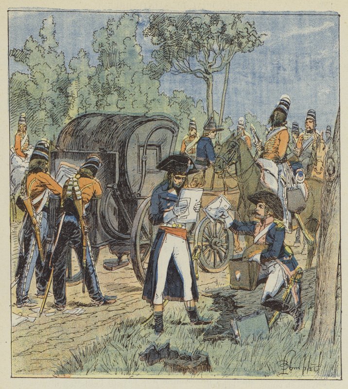 Há evidências da traição de Pichegru nos vagões do general austríaco Kinglin de after Louis Charles Bombled