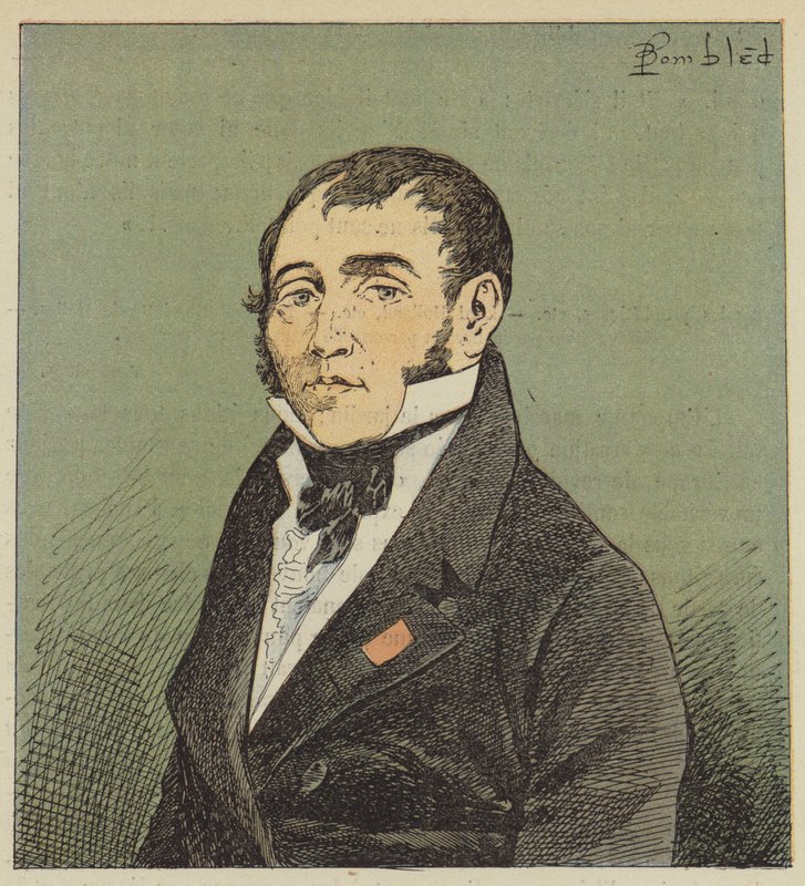 Retrato de Las-Cases de after Louis Charles Bombled