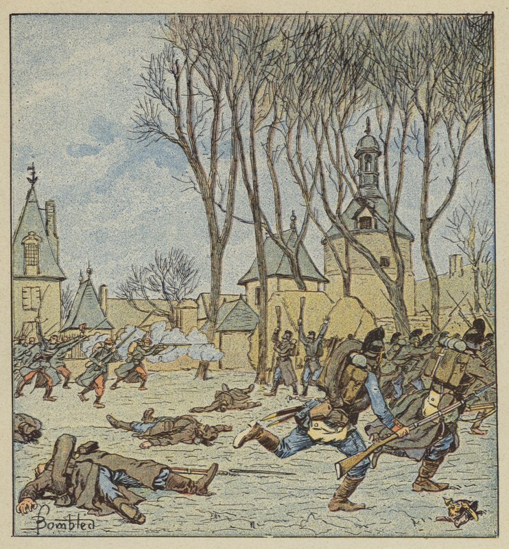 Captura do castelo de Villepion pelos franceses de after Louis Charles Bombled