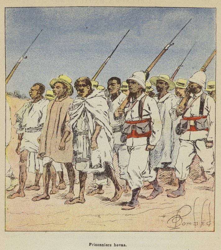 Prisioneiros Hovas de after Louis Charles Bombled