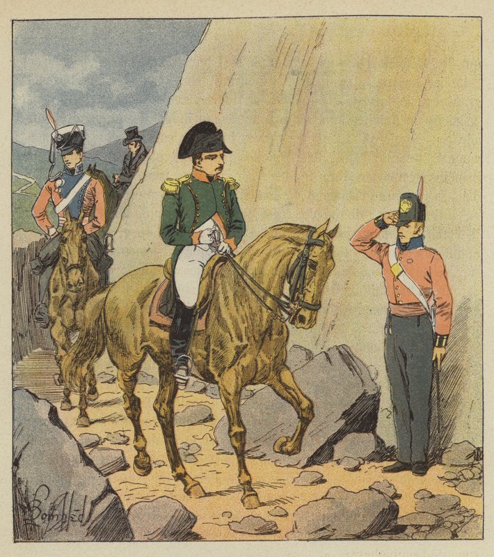 Passeio de Napoleão de after Louis Charles Bombled