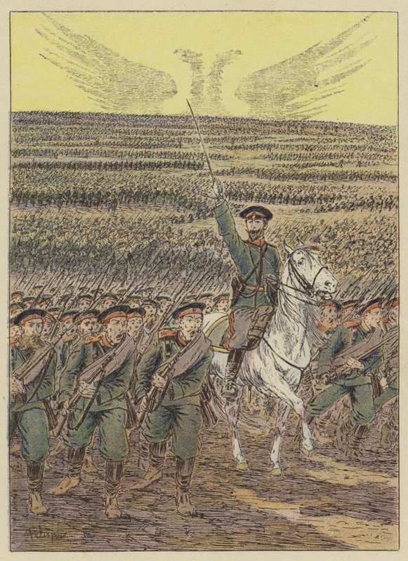 Exército russo de after Louis Charles Bombled