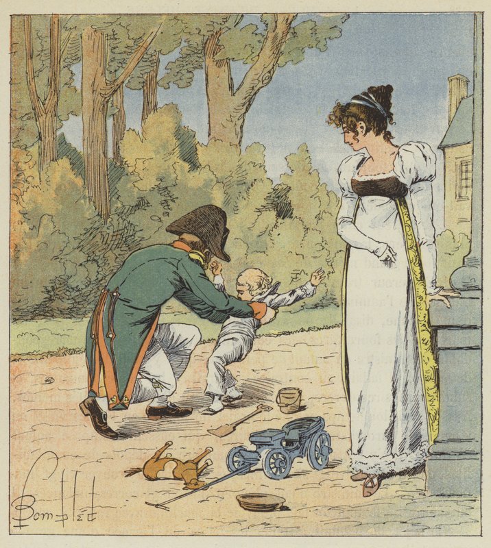 Se ele o conheceu nos jardins, ele o jogou no chão de after Louis Charles Bombled