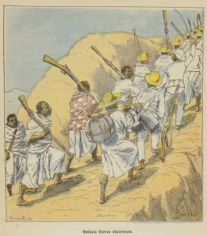 Deserters Hovas de after Louis Charles Bombled