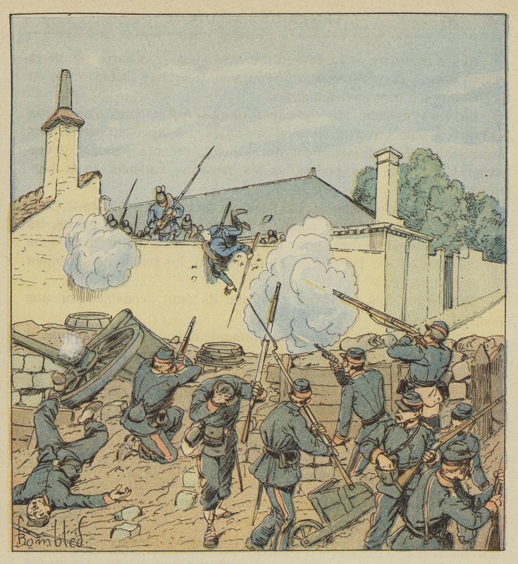 Surpresa da Barricada da Rua Galante de after Louis Charles Bombled