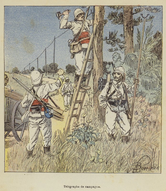 Telegrafar da campanha de after Louis Charles Bombled
