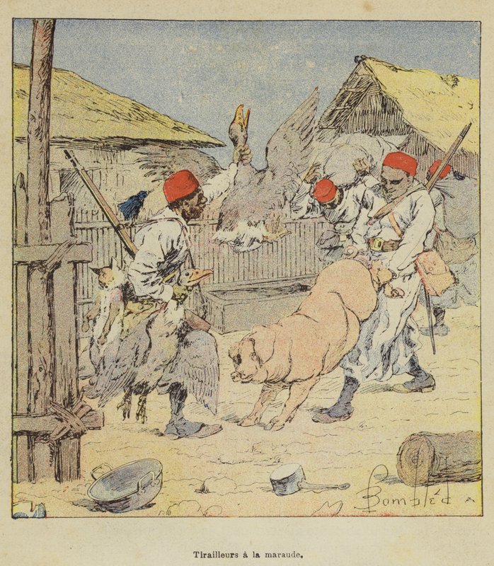 Skirmishers em Maraud de after Louis Charles Bombled