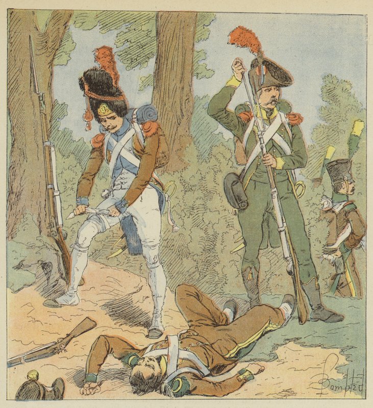 Tropas Italianas, Legião De Piedion, Infantaria De Batalha, 1806, Legião Itálico, 1800 de after Louis Charles Bombled