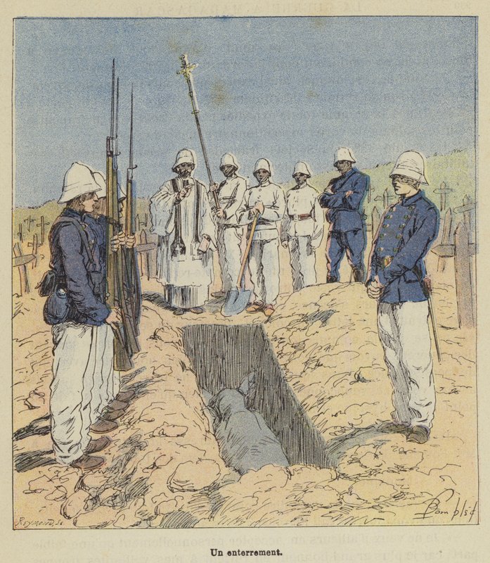 Um funeral de after Louis Charles Bombled