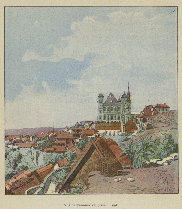 Vista de Tananarive, tirada do sul de after Louis Charles Bombled