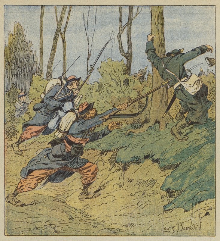 Zephyrs perseguindo os prussianos de after Louis Charles Bombled