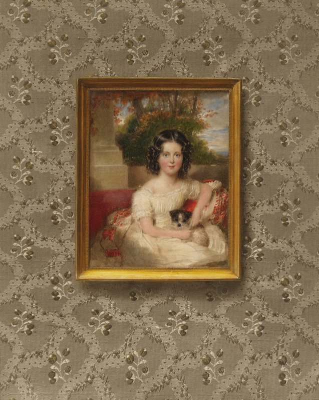 Retrato da princesa Ida Schwarzenberg, princesa de Liechtenstein, nascida em criança de after Moritz Michael Daffinger