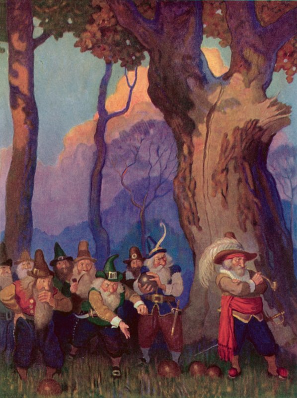 Ilustração para Rip Van Winkle de after Newell Convers Wyeth
