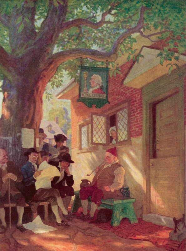 Ilustração para Rip Van Winkle de after Newell Convers Wyeth