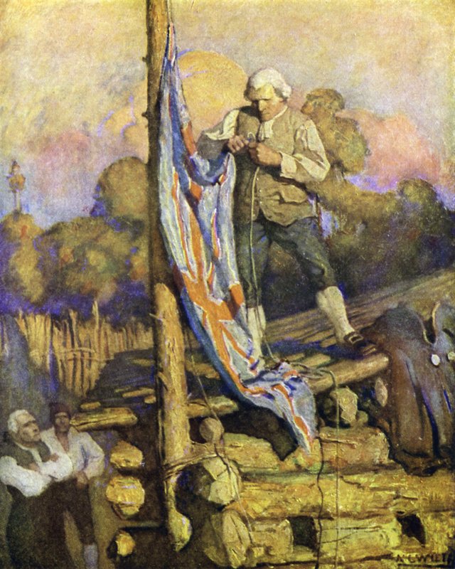 Ilustração para Treasure Island de after Newell Convers Wyeth