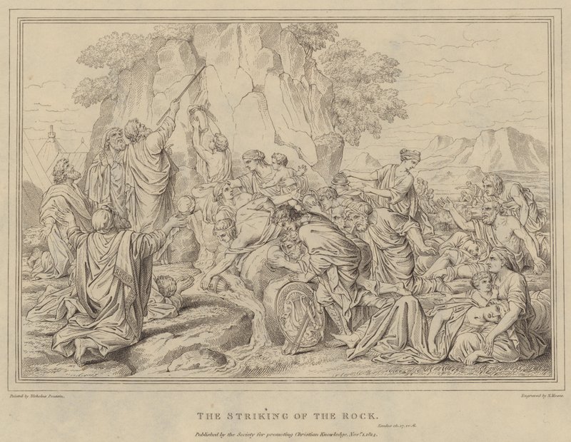 O Golpe da Rocha, Êxodo de after Nicolas Poussin