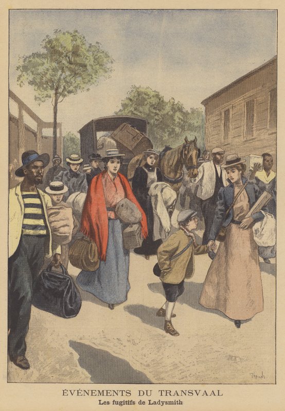 Refugiados do cerco de Ladysmith de after Oswaldo Tofani